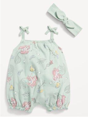 Girls Size 12-18 Months Disney The Little Mermaid Sleeveless One-Piece Set